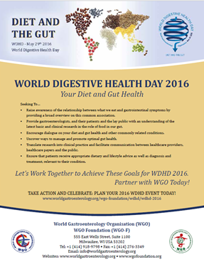 World Digestive Health Day 2016 - Your Diet and Gut Health