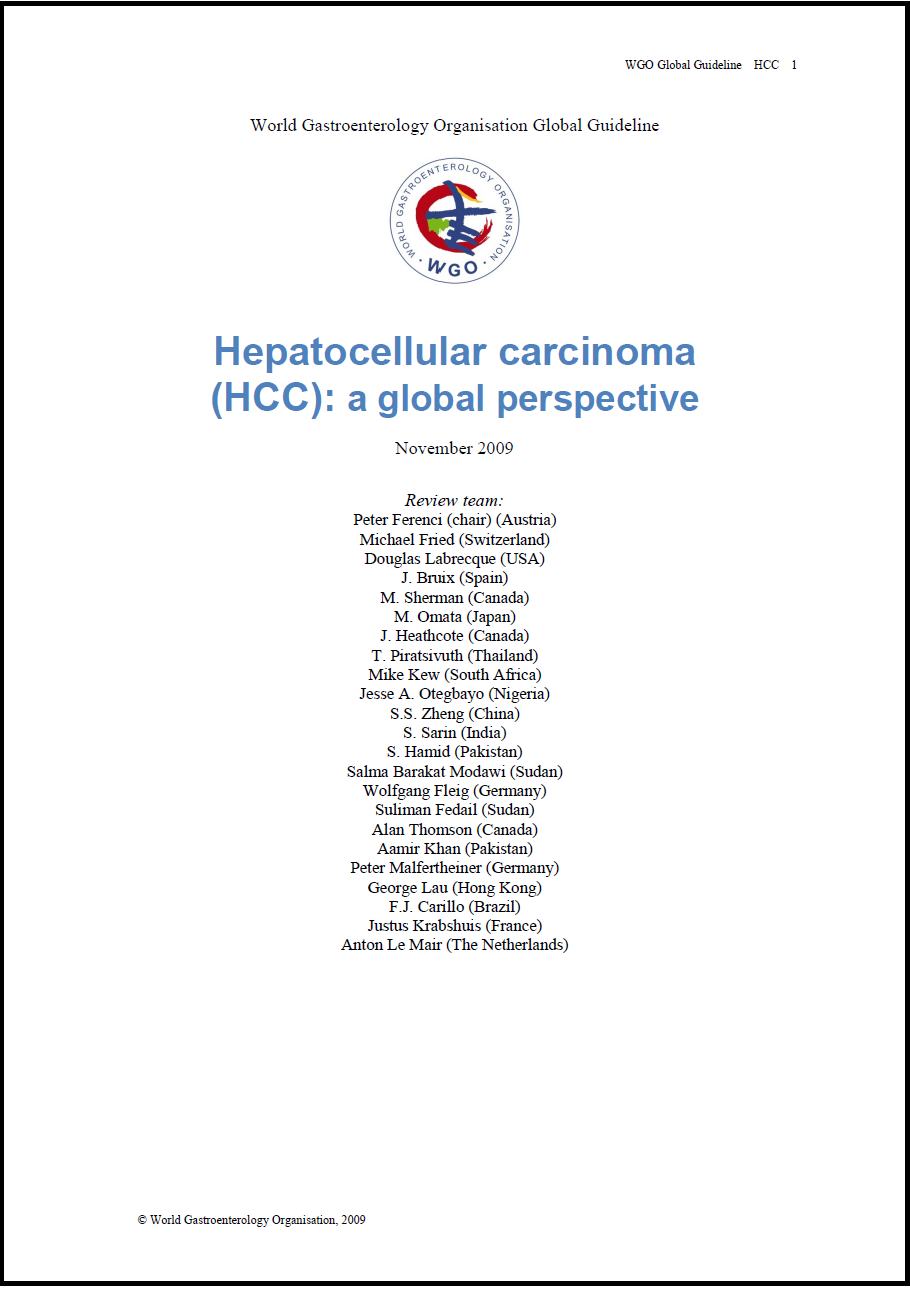 Hepatocellular Carcinoma Guideline 